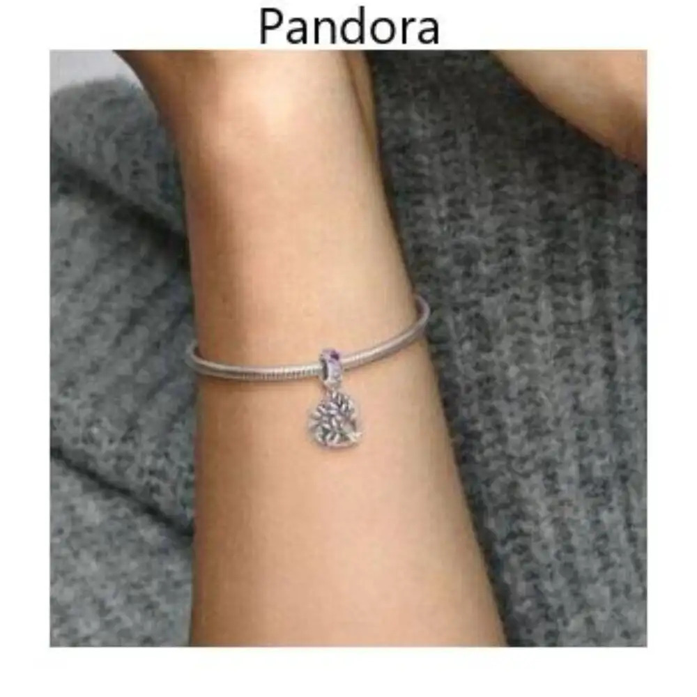 Pandora Pink Heart Family Tree Dangle Charm - Picture 2 of 5